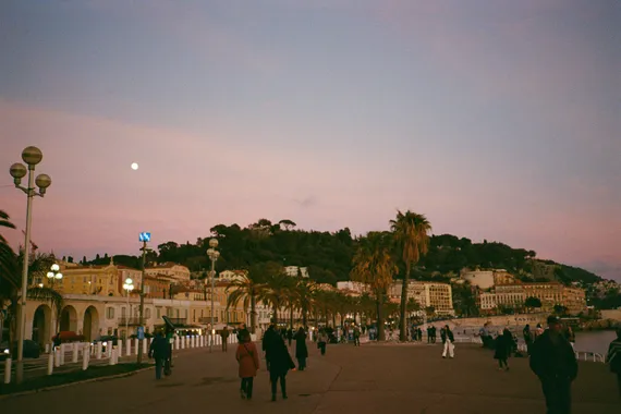 Scenic sunset view